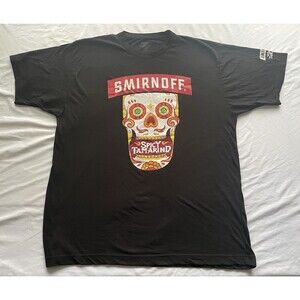Smirnoff Vodka Shirt Mens XL Spicy Tamarind Mexico Tshirt Black